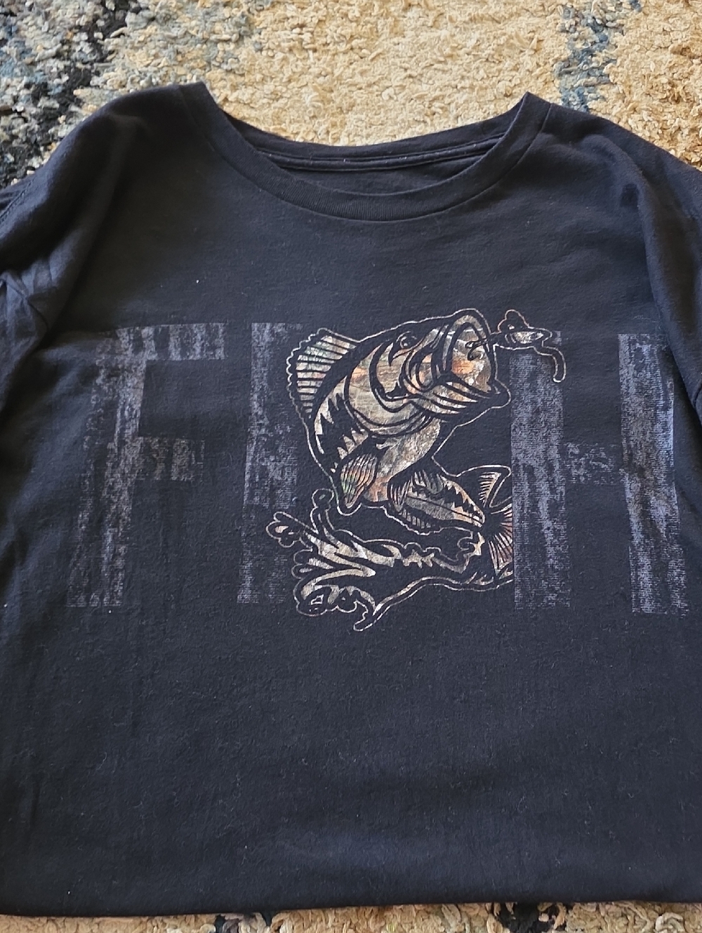 Grunt Style Black Short-Sleeve Bass Graphic Tee